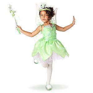 NEW  TINKER BELL FAIRY PRINCESS DRESS TINKERBELL COSTUME 