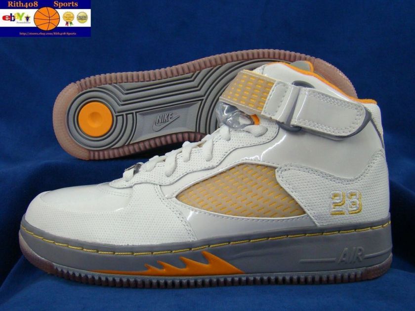 AF1 JORDAN AJF5 AJF 5 FUSION WHITE ORANGE MEN SHOES NEW  