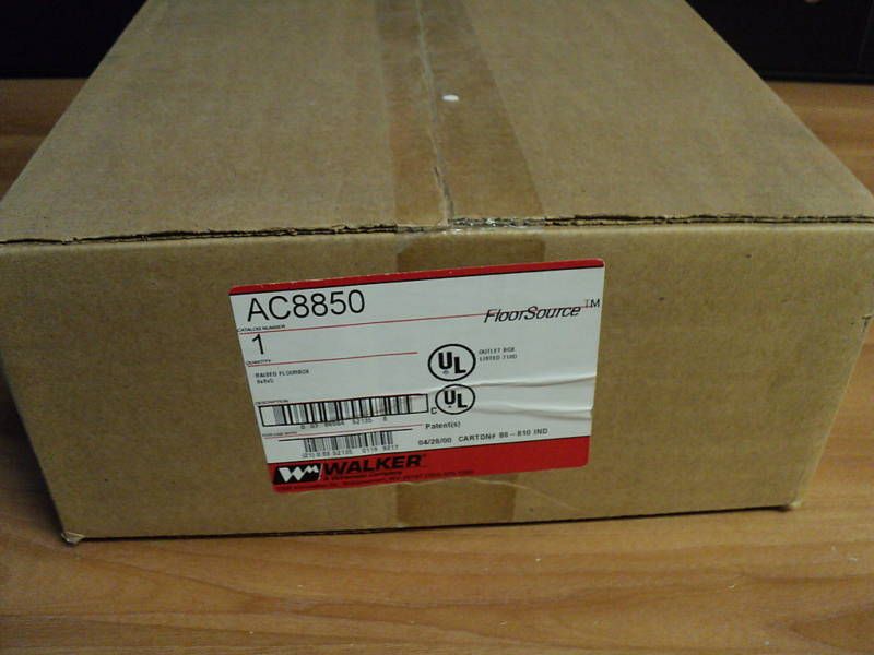 WALKER AC8850   AC RAISED FLOOR BOX  