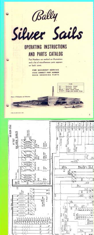 Full size reprint Schematic from a darkened with age original