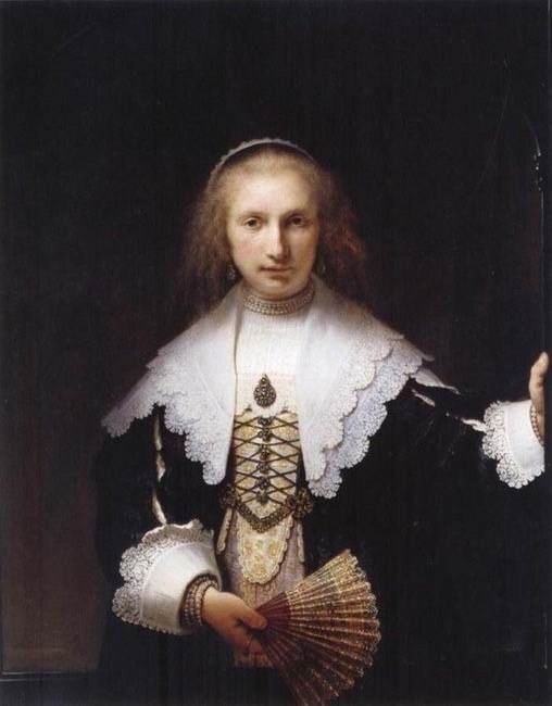 Agatha Bas Harmenszoon van Rijn Rembrandt oil repro  