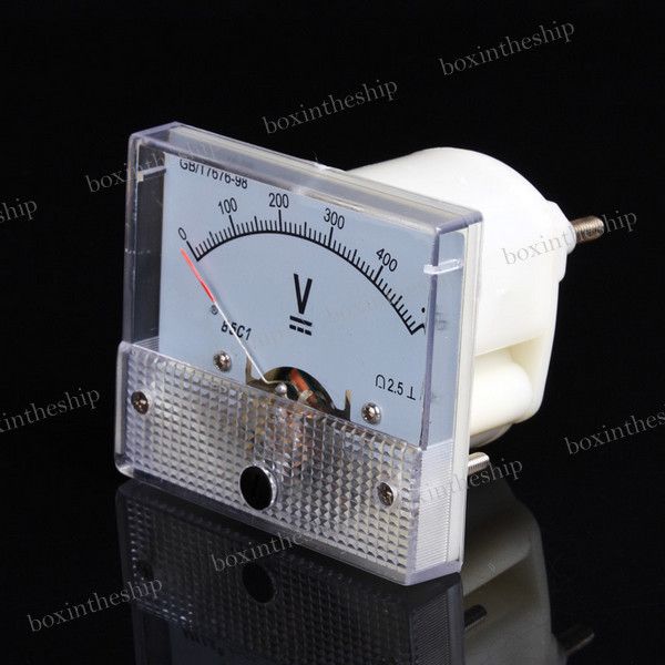   Panel VoltMeter Pointer Voltmeter 0 500 V DC Voltmeter 85C1  