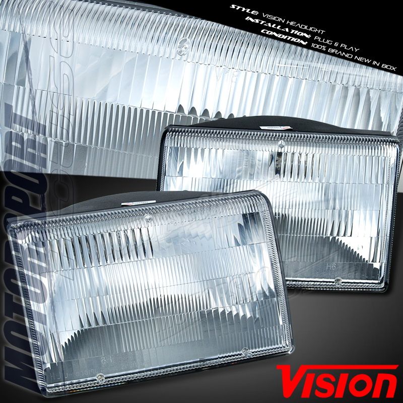 VISION JEEP 93 98 GRAND CHEROKEE SUV LIMITED HEAD LIGHTS CHROME SE TSI 