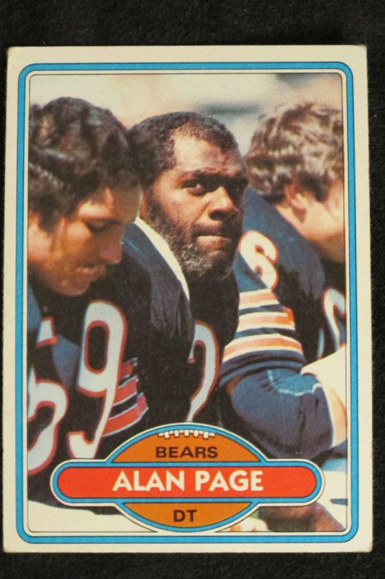 1980 topps #205 ALAN PAGE BEARS  