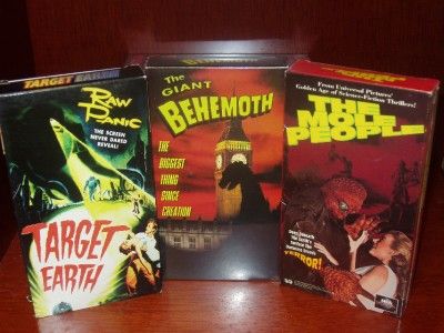 vintage horror classics target earth to giant behemoth  