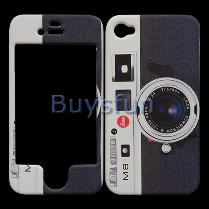 Classic Camera Paint Matt Finish Hard Cover Case Skin for Apple iPhone 