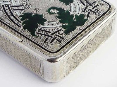 VIENNA SILVER & ENAMEL Snuff Box 1862 AUSTRO HUNGARIAN  