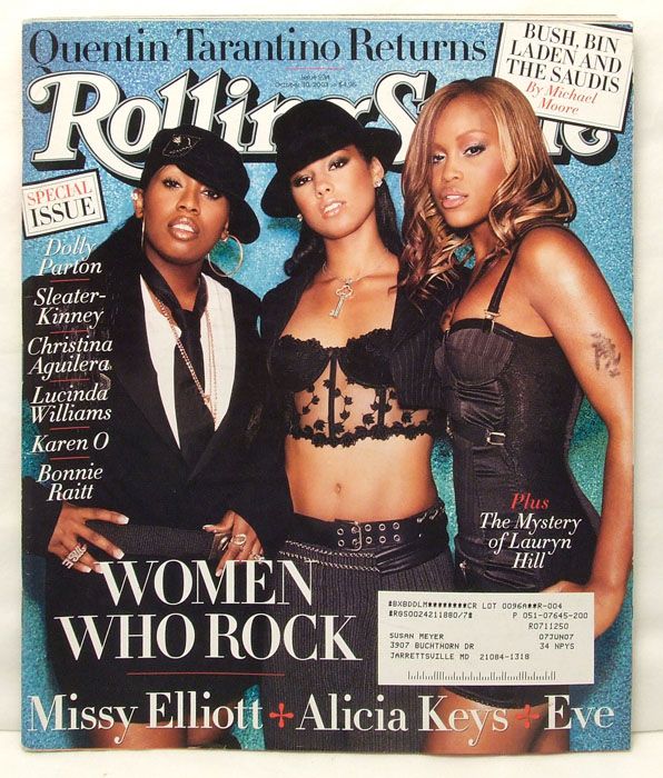 ROLLING STONE Issue 934 Missy Elliot Alicia Keys Eve BY  