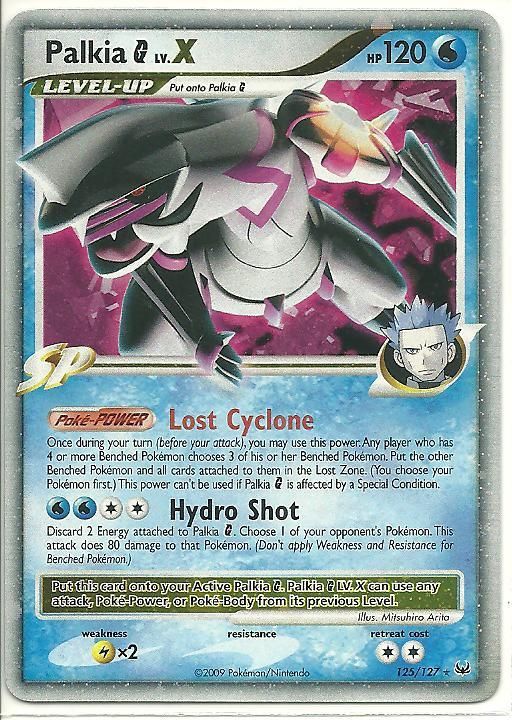 Palkia G lv.X 125/127 Pokemon Holo Foil Card Mint  