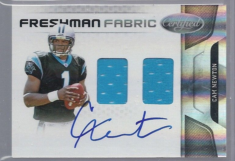 2011 FOOTBALL ROOKIE RC AUTO PATCH JERSEY RELIC LOT CAM NEWTON ANDY 