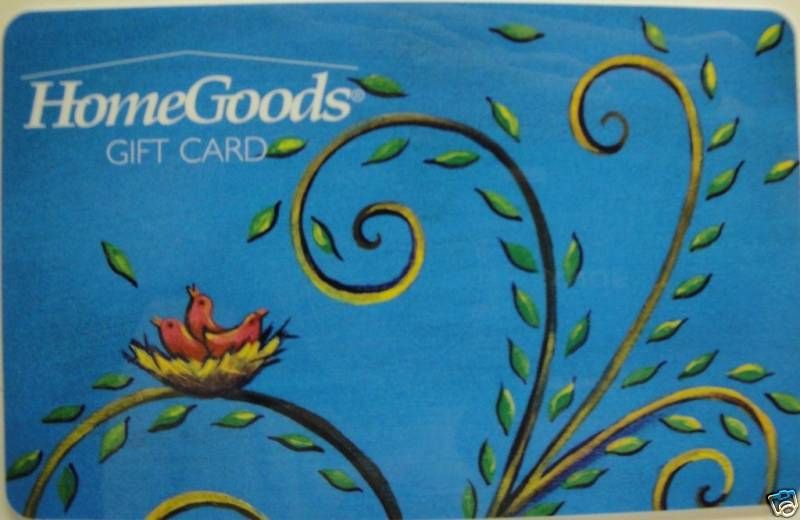 HOME GOODS Gift Card Nest COLLECTIBLE NO VALUE  