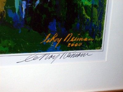   NEIMAN DOUBLE SIGNED LITHOGRAPH ENTITLED VALHALLA PGA 2000  