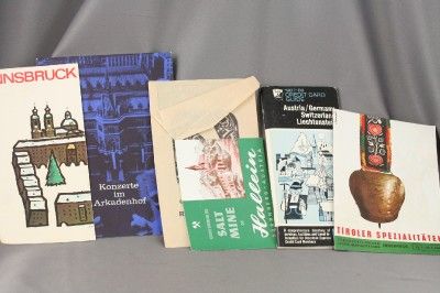 Vintage Paper Ephemera Travel Books Guide Map Postcards  