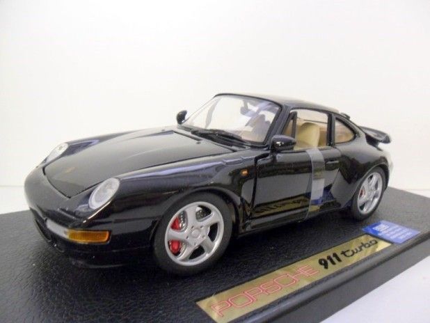 ANSON 1/18 30320 PORSCHE 911 TURBO BLACK 4955439022634  