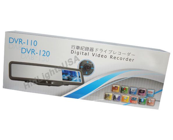 DVR Rear View Mirror Recorder GPS Bluetooth Hand Free Car Kit GPS & G 