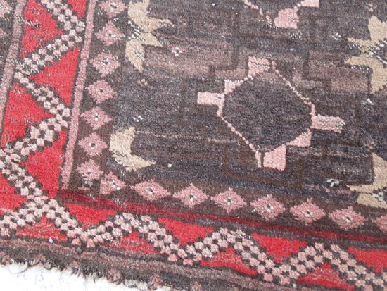 Antique Native American Indian Navajo Area Rug Iranian 3x5 Hand Woven 