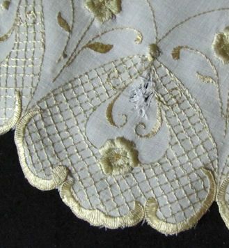 16 ANTIQUE TABLE TOPPER CENTERPIECE DOILY SOCIETY SILK EMBROIDERY 