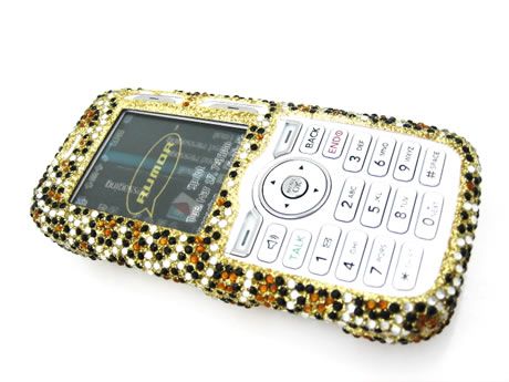 BLING CRYSTAL DIAMOND COVER CASE LG RUMOR 1 LEOPARD  