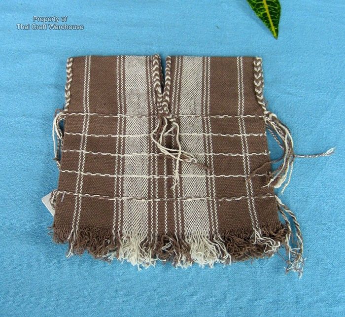 Burmese Refugee Hill Tribe Dolls Vest   Small   Umber  