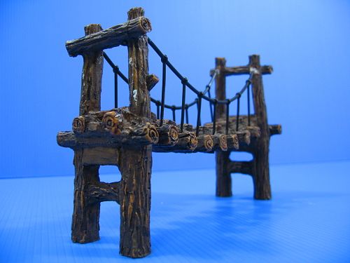 Drawbridge Bridge Aquarium Ornament resin Decoration M  