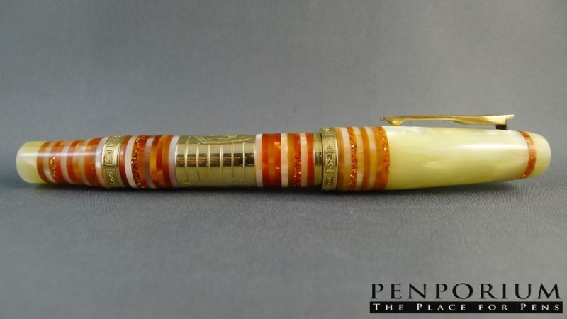 MARLEN EGIZIA GOLD LIMITED EDITION FOUNTAIN PEN MED NIB  