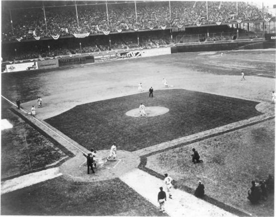 MINIATURE HAND PAINTED EBBETS FIELD BROOKLYN LA DODGERS  