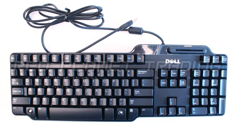 New Dell Keyboard KW240 with Card Reader + Mouse 9RRC7  