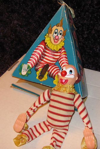 Vintage Made in Japan TUMBLING CLOWN Mechanical Toy  