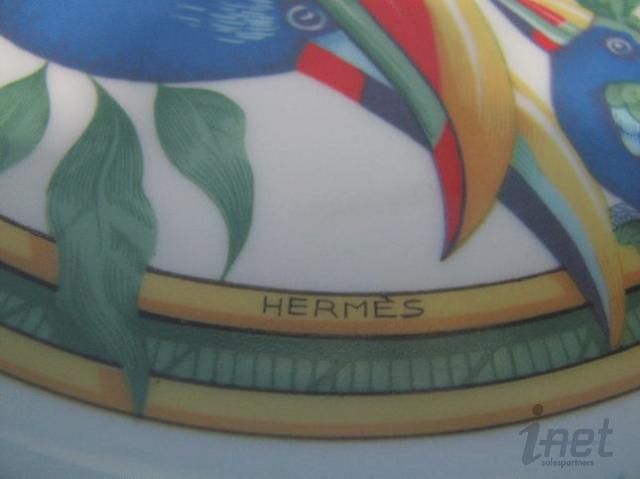 Hermes Toucans China Lunch/Breakfast Service 24 Pc Service for 4 