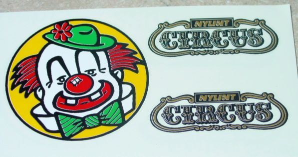 Vintage Nylint Circus Semi Truck Replacement Decal Set  