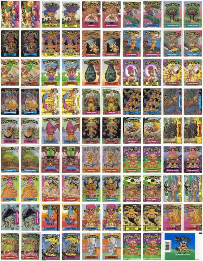 TRASH CAN TROLLS COMPLETE SET OF 88 CARDS 1992 MINT CONDITION garbage 
