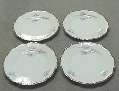 TOWNE FINE CHINA BAVARIA COTILLION BREAD PLATES MINT  