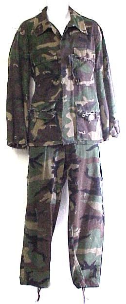 GODZILLA MILITARY CAMOS UNIFORM MOVIE WORN DISTRESSED  