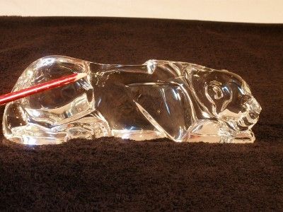 BACCARAT CRYSTAL LARGE PANTHER WOW THIS IS A STATEMENT  