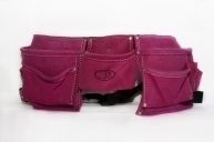 11 Pocket Pink Suede Girl Gear Crew Tool Belt  