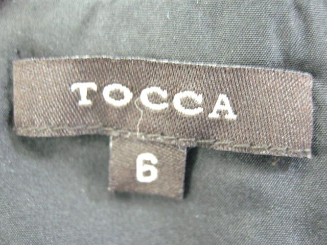 TOCCA Black Satin Ribbon Spaghetti Strap Top Shirt Sz 6  