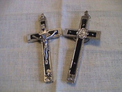   PETRAL CRUCIFIX WITH SKULL AND CROSSBONES & CROWN OF THORNS  