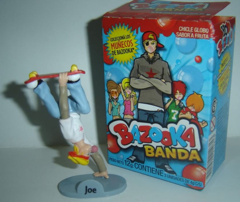 BAZOOKA JOE very rare ARGENTINA figure CHEWING GUM box CEREAL PREMIUM 