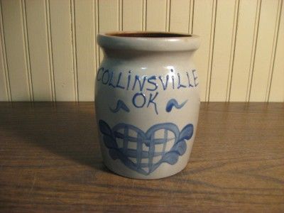 BBP BEAUMONT BROS. POTTERY 1994 COLLINSVILLE, OK JAR  