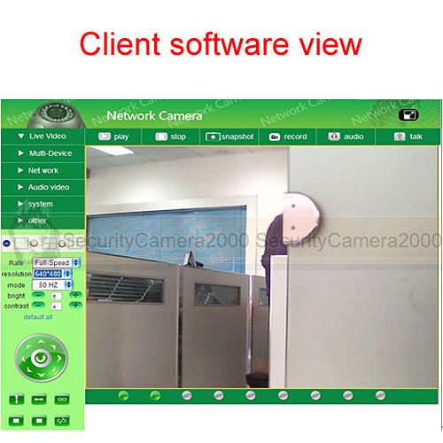 Mini Wifi Wireless IR IP Camera MIC, two way talk FTP Mobile View