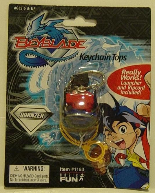 BEYBLADE Top Keychain RED/BLACK Original Dranzer Series 1 Daigea Basic 