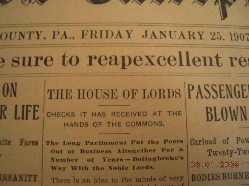 1906 1909 antique BOUND NEWSPAPERS cooper MYERSTOWN PA  