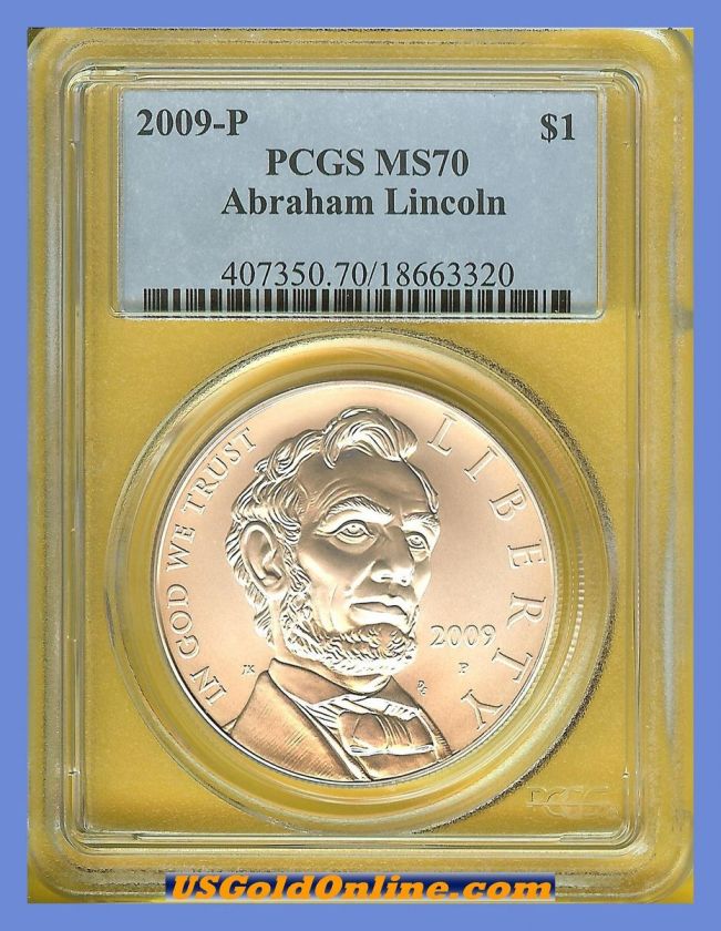 2009 P Lincoln Bicentennial PCGS MS70 Silver Commemorative  