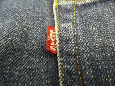 vtg LEVIS 501 Big E Selvedge Redline Button Fly Indigo Denim Jeans 