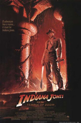 INDIANA JONES TEMPLE OF DOOM MOVIE POSTER ORIG 1SH  