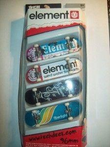 Rare ELEMENT tech deck fingerboard ORIGINAL FOUR PACK  