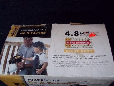 The Wagner SprayTech Do It Yourself Power Painter 4GPH AS IS PARTS 