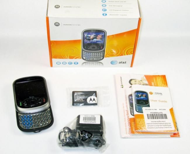 Brand New Motorola Karma QA1   Black (AT&T) Cell Slider Phone QWERTY 