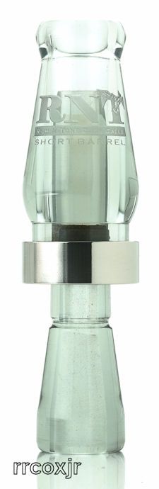 RNT RICH N TONE SHORT BARREL ACRYLIC SINGLE REED DUCK CALL STEEL SHOT 