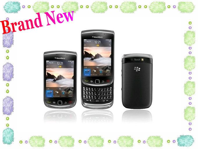 Original New BlackBerry Torch 9800 Unlocked 4GB Storage Black 